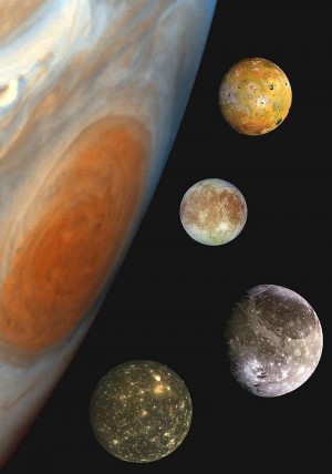 Галилей открыл сразу четыре спутника Юпитера