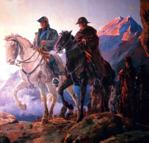 Генерал Сан-Мартин повёл свою армию через Анды