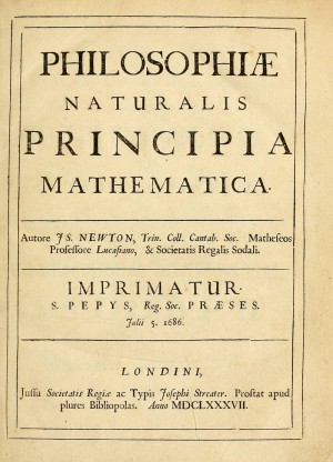 Публикация «Математических начал натуральной философии»