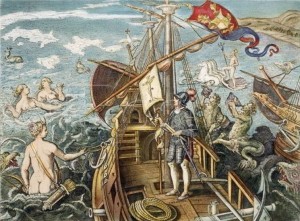 Колумб отправил в Испанию четыре корабля со 150 жемчугами и 100 пленных индей­ских воинов, назначенных для продажи в рабство