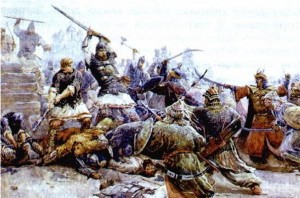 8-тысячная рязанская рать практически вся полегла на поле сражения в бою с превосходящими силами противника