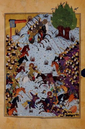 Манускрипт Шахнаме из библиотеки дворца Гулистан был завершен художниками тимуридского принца Байсонкура